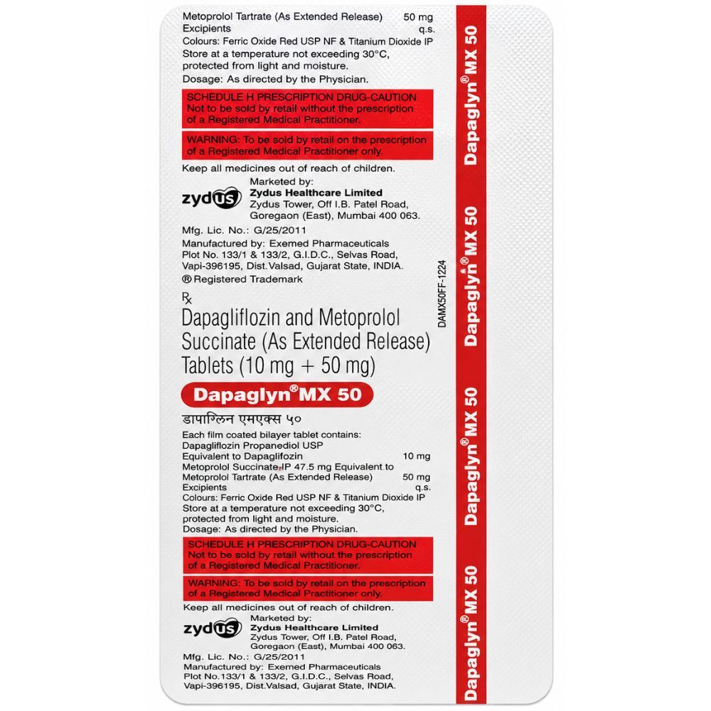Dapaglyn MX 50mg Tablet