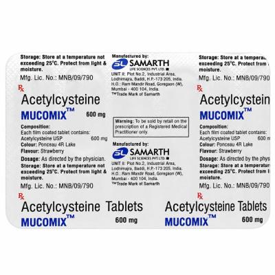 Mucomix 600mg Tablet view 4