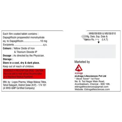 Dapa Ace 10mg Tablet view 2