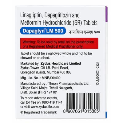 Dapaglyn LM 500mg Tablet view 3