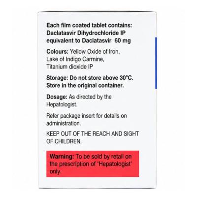 Natdac 60 mg Tablet view 4